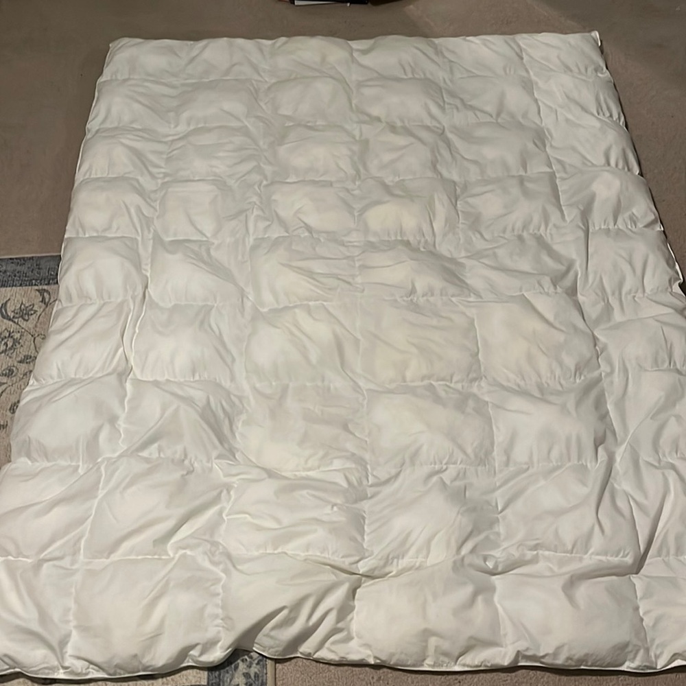 White Twin Down Comforter